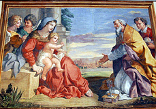 サルヴィ・カステッルッチ作「聖母子と聖ドナート」