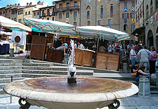 グランデ広場の噴水