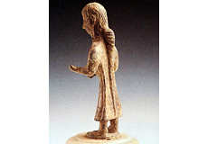 エトルリア時代の小さな女性ブロンズ像