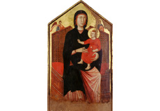 チマブエ派の画家による「王座の聖母子」